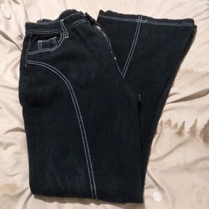 Black jeans with white stitching size large